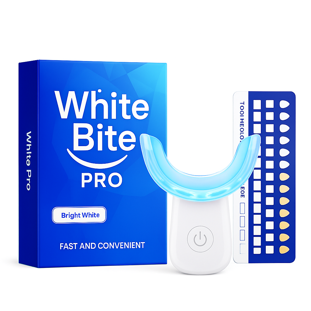White Bite Pro™ LED Whitening Light – 16x Blue LEDs, Rechargeable & Timer-Controlled